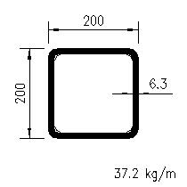 CFSHS 200x200x6,3