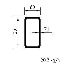 HFRHS 120x80x7,1