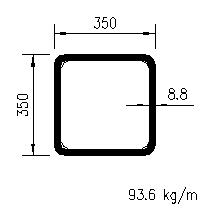 HFSHS 350x350x8,8