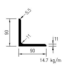 L 90x90x11